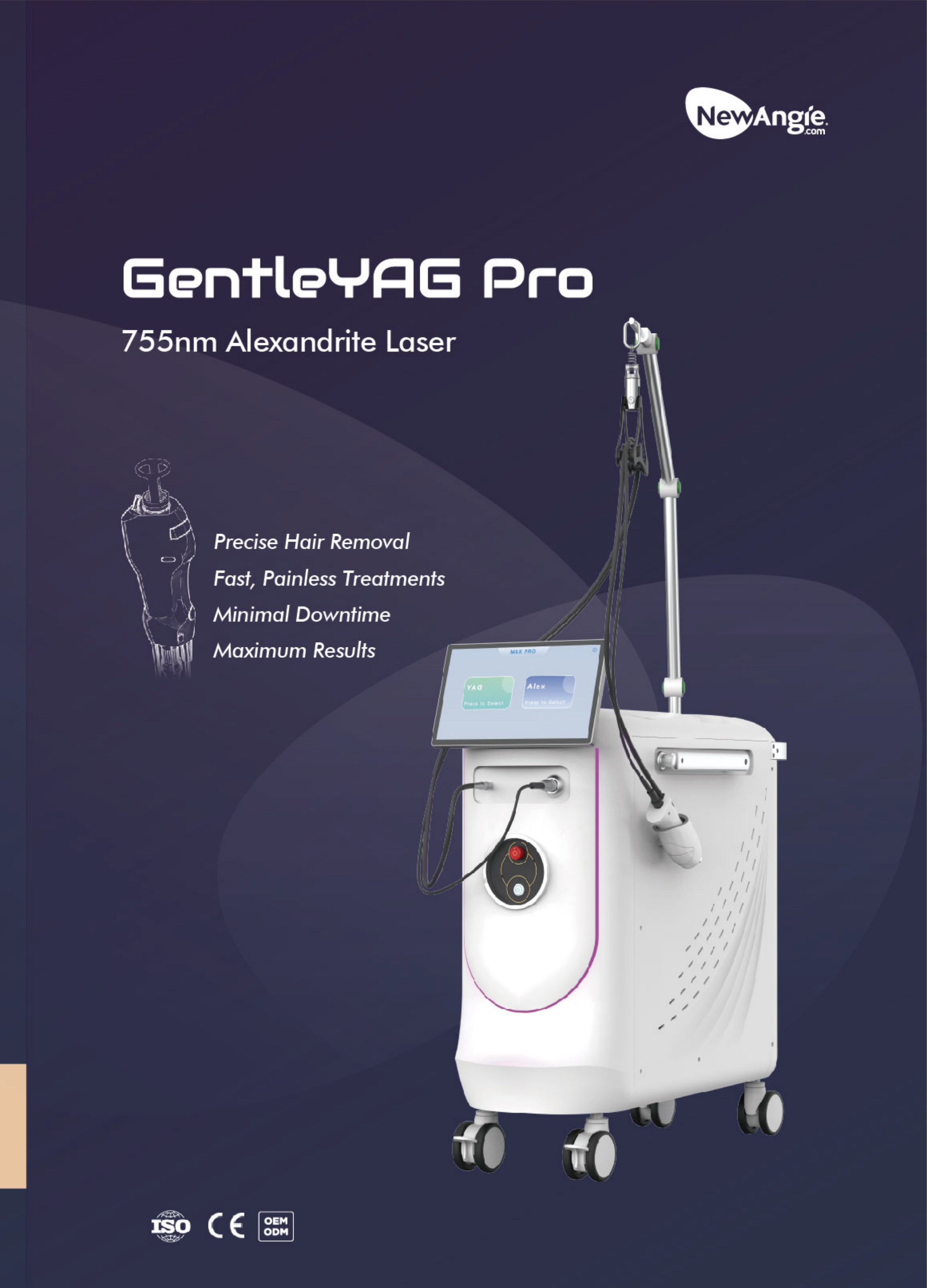 NewAngie GentleYAG Pro laser hair removal machine